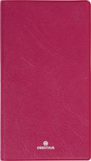 Agenda de poche Odessa - 1 semaine sur 2 pages - 9,5 x 17 cm - bordeaux - Oberthur