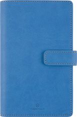 Agenda à spirale Milano - 1 semaine sur 2 pages - 11 x 18 cm - bleu denim - Oberthur