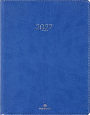 Agenda Eton - 1 semaine sur 2 pages - 22 x 28 cm - bleu - Oberthur