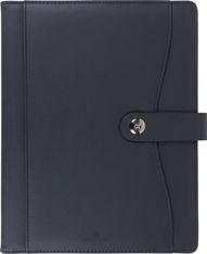 Agenda à spirale Davos - 1 semaine sur 2 pages - 22 x 28 cm - noir - Oberthur