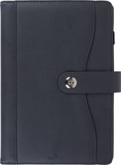 Agenda à spirale Davos - 1 semaine sur 2 pages - 17 x 24,5 cm - noir - Oberthur