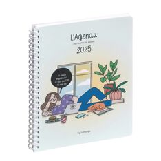 Agenda de bureau Gomargu 21S spiralé - 1 semaine sur 1 page - 15 x 21 cm - Au top - Exacompta