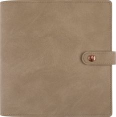 Agenda à spirale Ramatuelle - 1 semaine sur 2 pages - 16,5 x 16,5 cm - taupe - Oberthur