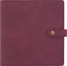 Agenda à spirale Ramatuelle - 1 semaine sur 2 pages - 16,5 x 16,5 cm - prune - Oberthur