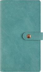 Agenda à spirale Ramatuelle - 1 semaine sur 2 pages - 9,5 x 17,5 cm - bleu céladon - Oberthur