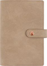 Agenda à spirale Ramatuelle - 1 semaine sur 2 pages - 10 x 15 cm - taupe - Oberthur