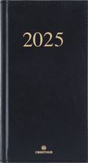 Agenda de poche Kiev - 1 semaine sur 2 pages - 9,5 x 17 cm - noir - Oberthur