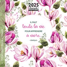 Calendrier mensuel 30x30 cm - 16 mois - Citations 2