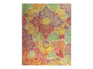 Paperblanks Flexis Brocaded Paper - Cahier de notes - reliure piquée - ultra - 180 x 230 mm - 88 feuilles / 176 pages - ruled - fleur sauvage bavaroise - multicolore