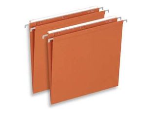 Oxford DEFI Flex - 25 Dossiers suspendu Kraft pour tiroirs - DOS 15 mm - A4 - orange