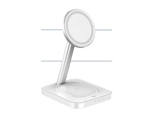 Force Power - Chargeur induction + adaptateur secteur - 15 Watt (USB) - blanc