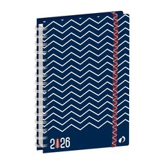 Quo Vadis - Agenda - Spiralé - 2025 - Day 2 Day Recyclé S - Journalier - Multilingue - Respire - Bleu - 12 mois de janvier à décembre - 21x29,7 cm