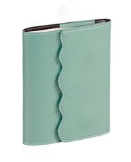 Quo Vadis Calypso - Agenda - 2025 - semainier - mini - 100 x 150 mm - portrait - papier blanc - couleur unique - couverture vert céladon - synthétique