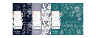 CALENDRIER OXFORD ROMANCE 30X30 1 MOIS/2PAGES - ASSORTI