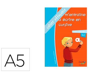 Serpodile - Cahier Je m'entraine à écrire en écriture cursive - A5