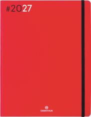 Agenda Flex - 1 semaine sur 2 pages - 22 x 28 cm - rouge - Oberthur