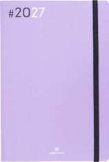 Agenda Flex - 1 semaine sur 2 pages - 17 x 24,5 cm - lilas - Oberthur