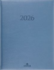 Agenda London - 1 semaine sur 2 pages - 22 x 28 cm - gris - Oberthur