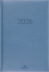 Agenda London - 1 semaine sur 2 pages - 17 x 24,5 cm - gris - Oberthur