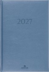 Agenda London - 1 semaine sur 2 pages - 17 x 24,5 cm - gris - Oberthur