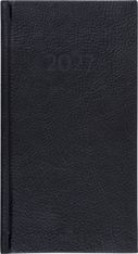 Agenda London - 1 semaine sur 2 pages - 9,5 x 17,5 cm - noir - Oberthur