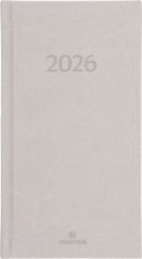 Agenda London - 1 semaine sur 2 pages - 9,5 x 17,5 cm - beige - Oberthur