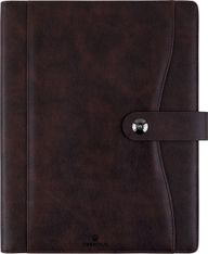 Agenda à spirale Davos - 1 semaine sur 2 pages - 22 x 28 cm - marron - Oberthur