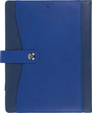 Agenda à spirale Davos - 1 semaine sur 2 pages - 22 x 28 cm - bleu - Oberthur