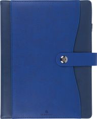 Agenda à spirale Davos - 1 semaine sur 2 pages - 22 x 28 cm - bleu - Oberthur
