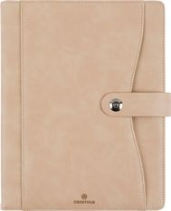 Agenda à spirale Davos - 1 semaine sur 2 pages - 22 x 28 cm - beige - Oberthur