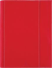Agenda à spirale Burgos - 1 semaine sur 2 pages - 22 x 28 cm - rouge - Oberthur