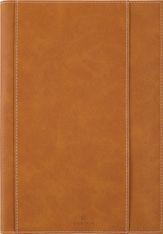 Agenda à spirale Burgos - 1 semaine sur 2 pages - 22 x 28 cm - camel - Oberthur