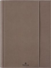 Agenda à spirale Burgos - 1 semaine sur 2 pages - 22 x 28 cm - taupe - Oberthur