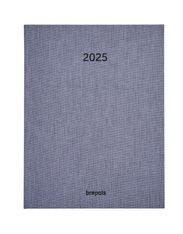 Agenda Semainier notes Dubletta - 1 semaine sur 2 pages - 17 x 22 cm - gris - Brepols