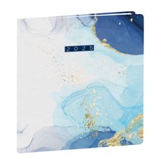 Quo Vadis Hipsy - Agenda JAJ Executif - 2025 - semainier - reliure piquée - standard / M - 160 x 160 mm - portrait - papier blanc - couverture bleue - carton