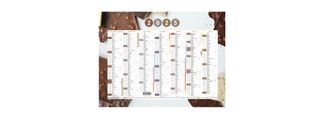 Calendrier rembordé 26,5x21 cm - 1 décor Sweet - Hamelin