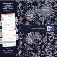 Calendrier Mensuel Oxford Romance - 1 mois sur 2 pages - 30x30 cm - disponible dans 4 décors - Hamelin