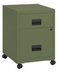 Caisson mobile - 2 tiroirs - kaki