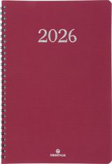 Agenda spiralé Galway - 1 semaine sur 2 pages - 19 x 24,5 cm - anthracite - Oberthur