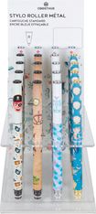 Stylo roller a cartouche Marin - 5 decors assortis- Oberthur