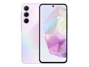 Samsung Galaxy A35 - 5G smartphone - SIM doble - RAM 6 GB / Memoria interna 128 GB - microSD slot - pantalla OLED - 6.6" - 2340 x 1080 píxeles (120 Hz) - 3 x cámaras traseras 50 MP, 8 MP, 5 MP - front camera 13 MP - awesome lilac
