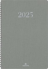 Agenda de poche spiralé Galway - 1 semaine sur 2 pages - 10 x 15 cm - olive - Oberthur