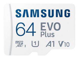 Samsung EVO Plus MB-MC64S - Carte mémoire micro SD - 64Go - blanc