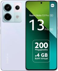 Xiaomi Redmi Note 13 Pro 5G - 5G smartphone - SIM doble - RAM 8 GB / Memoria interna 256 GB - pantalla OLED - 6.67" - 2712 x 1220 píxeles (120 Hz) - 3 x cámaras traseras 200 MP, 8 MP, 2 MP - front camera 16 MP - morado aurora