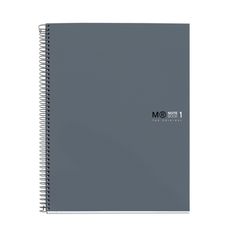 Notebook The Original, Couverture rigide, A5, quadrillage 5x5 mm, 80 feuilles de 1 couleurs, Miquelrius, Grafit.