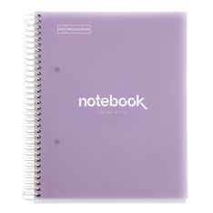 Notebook Emotions, Couverture souple, A5, lignes horizontales 7 mm, 120 feuilles de 5 couleurs, Miquelrius, Lavande.