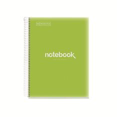 Notebook Emotions, Couverture souple, A4, séyès, 80 feuilles de 1 couleur, Miquelrius, Lime.