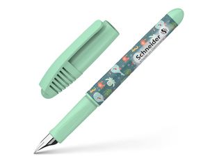 Schneider Zippi - Stylo plume - happy fish - bleu roi - moyen