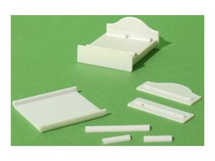 Schulcz - Détail du modèle - double bed - 38 mm x 36 mm x 6 mm - blanc