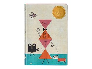 Paperblanks Retro Pop! - Cahier de notes - reliure cousue et collée - mini - 95 x 140 mm - 104 feuilles / 208 pages - uni - Hound Dog - multicolore - papier